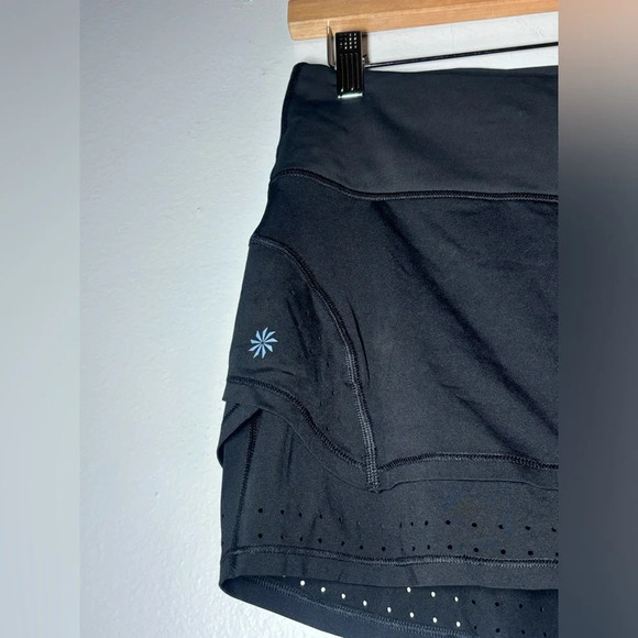 Athleta Trucool Stealth Tennis Running Athletic Workout Skort Skirt Black XS - Picture 4 of 6